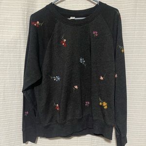 Old Navy Embrodiery Flower Pullover